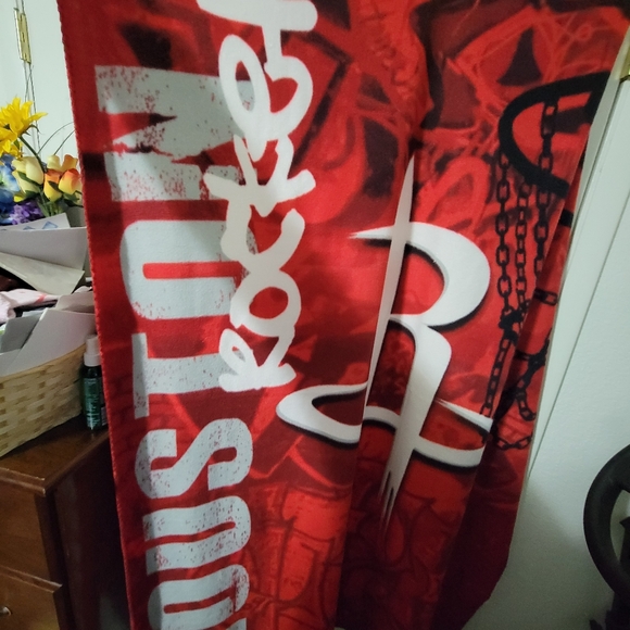 Houston Rockets 48x60 Throw Blanket Fleece The Northwest Company Red And Black - Picture 2 of 7